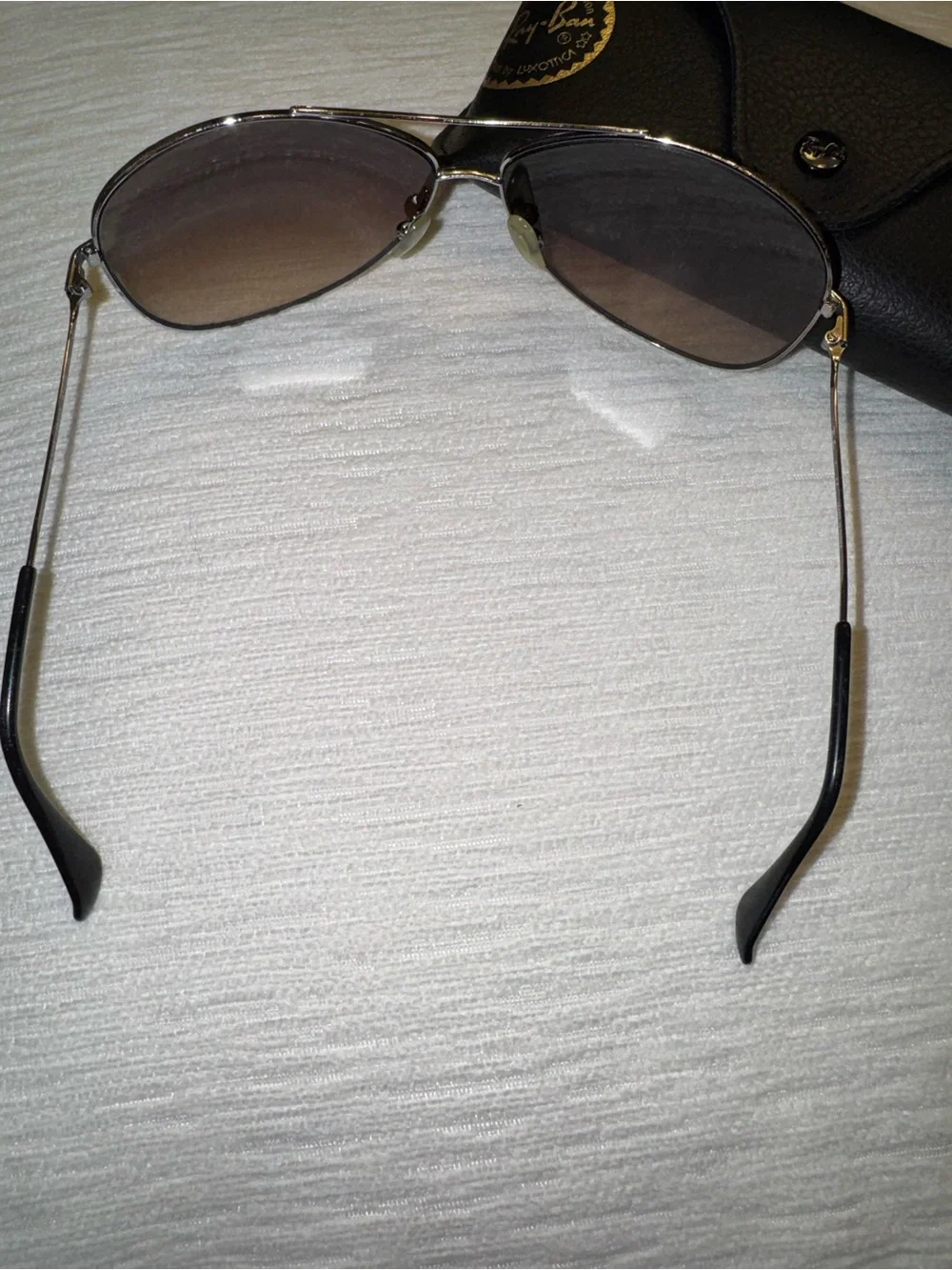 Ray-Ban Aviator Sunglasses Brown Gradient Lens • Classic w/ Case - Picture 5 of 7
